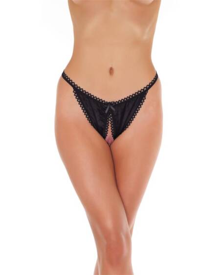 Braguita Abierta Negra Talla Única