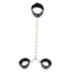 Collar con Esposas Cadena Ajustables