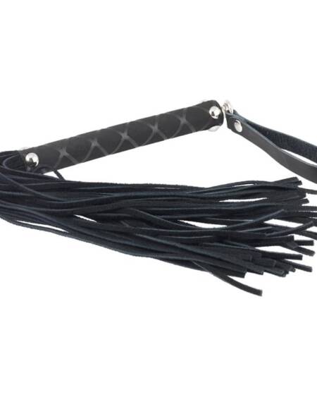 Flogger Cuero Negro 35 cm