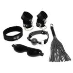 Set de Bondage 6 Piezas Negro