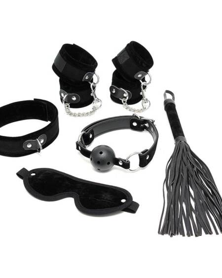 Set de Bondage 6 Piezas Negro