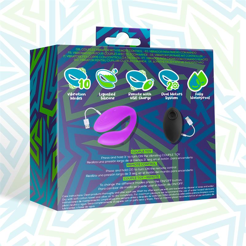 Roomie Vibrador para Parejas Silicona Líquida Unibody Control Remoto USB - Imagen 3