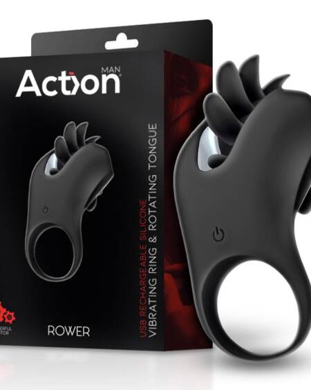 Rower Anillo Vibrador con Lengua Rotadora