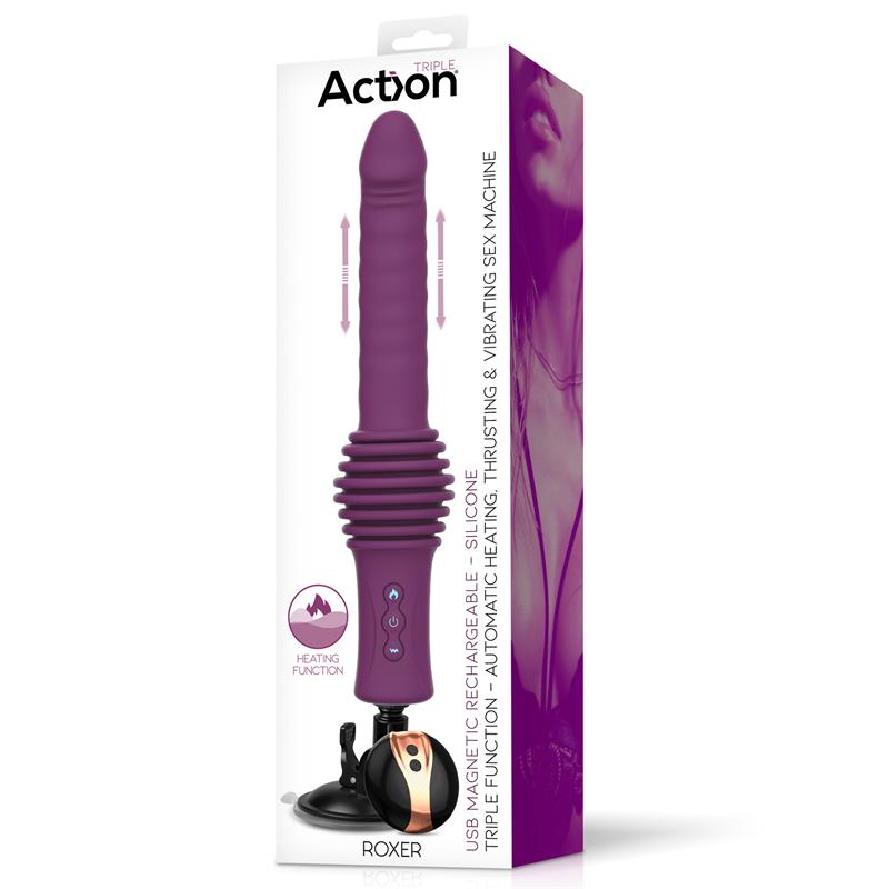 Roxer Sex Machine con Vibración, Thrusting, Efecto Calor y Control Remoto - Imagen 10