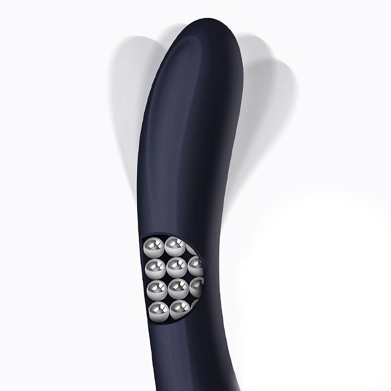 Royalspace Vibrador con Lenguas Estimuladoras y Bolas Internas 360º Azul - Imagen 4