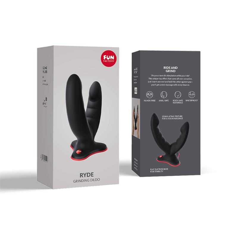 Ryde Dildo de Frotación Black - Imagen 7