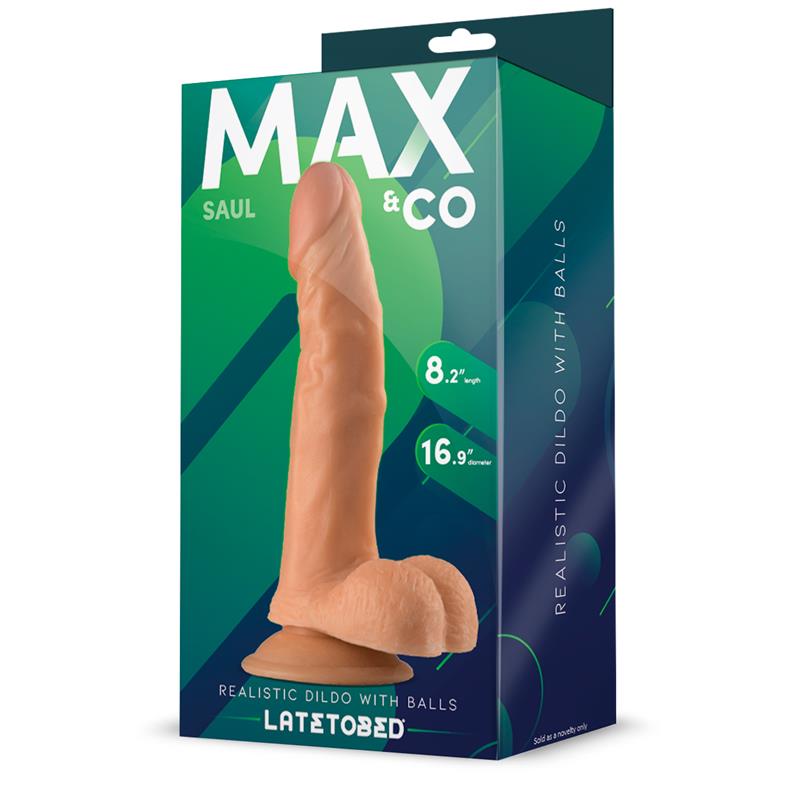 Saul Dildo Realista con Testículos Natural 8,25 - 21 cm - Imagen 2