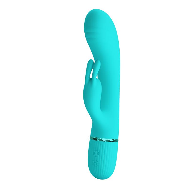 Scocco Vibrador con Rabbit Turquesa - Imagen 2