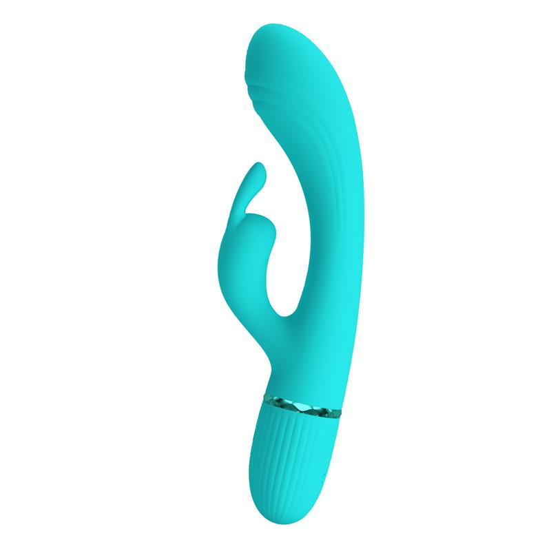Scocco Vibrador con Rabbit Turquesa - Imagen 3