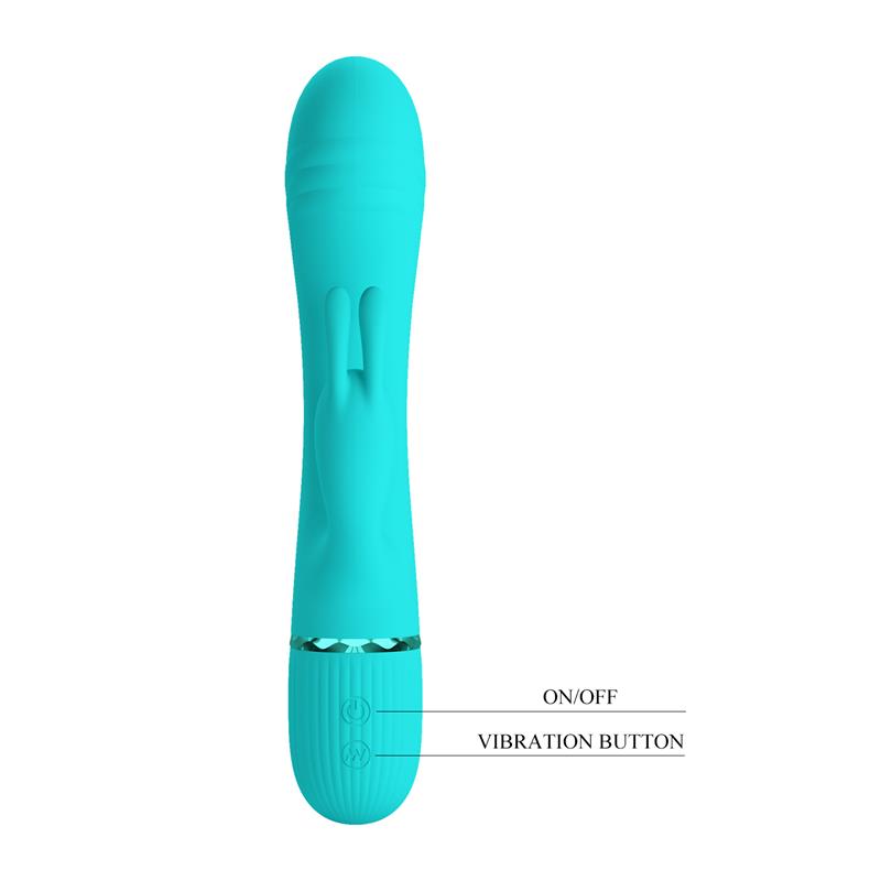 Scocco Vibrador con Rabbit Turquesa - Imagen 8