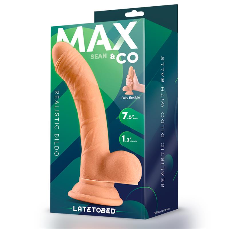 Sean Dildo Realista con Testículos 7.5 Natural - Imagen 4
