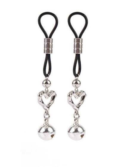 Señuelo Pinzas para Pezones Corazon con Cascabel