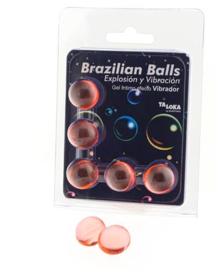 Set 5 Brazilian Balls Gel Excitante Efecto Vibracion