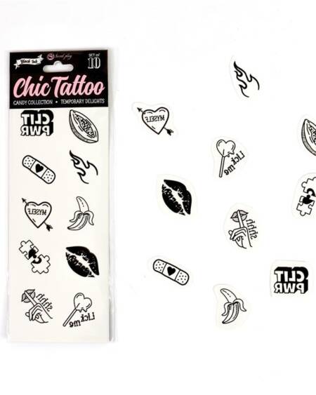 Set de 10 Tattoos Temporales Candy Collection