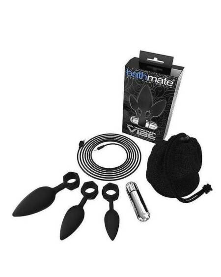 Set de 4 Plugs Entrenamiento Anal con Vibración