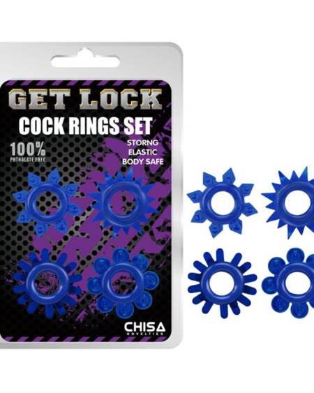 Set de Anillos para el Pene Azul