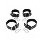 Set Esposas para Manos y Pies Cuero 2.5cm