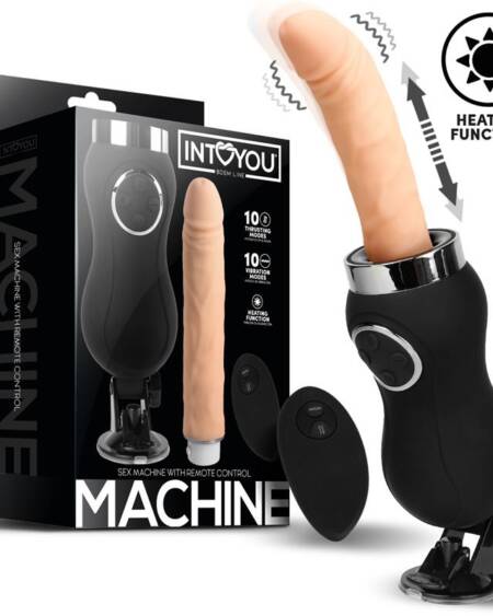 Sex Machine Vibración, Thrusting y Calor Control Remoto USB