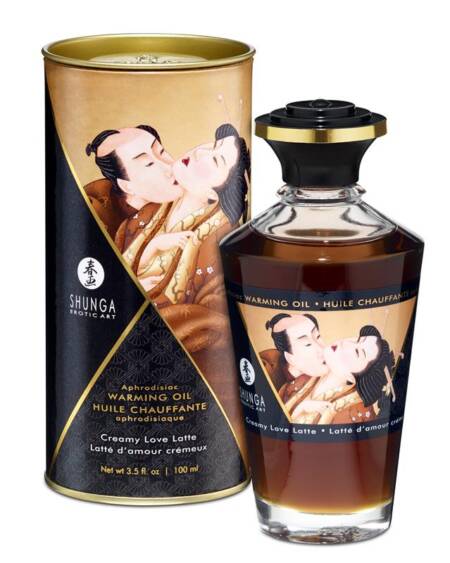 Shunga Aceite de Masaje Efecto Calor Aroma a Creamy Latte