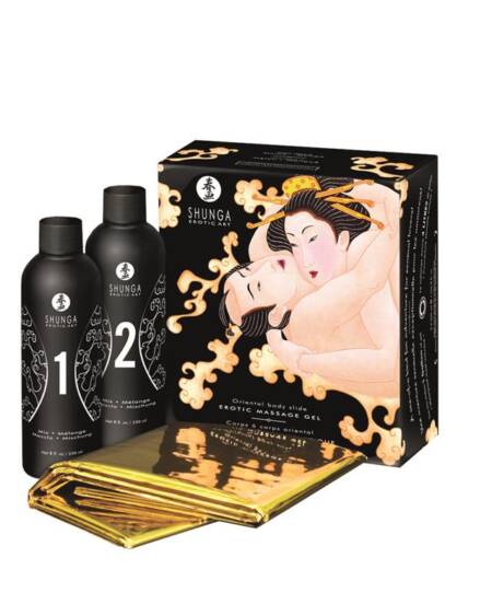 Shunga Kit de Gel de Masaje Aroma a Melón y Mango