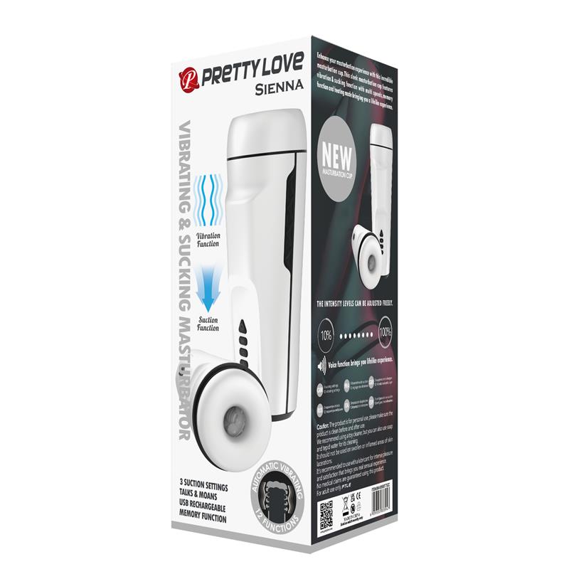 Sienna Masturbador Masculino con Vibración, Voz Sex Talk y Succión - Imagen 13