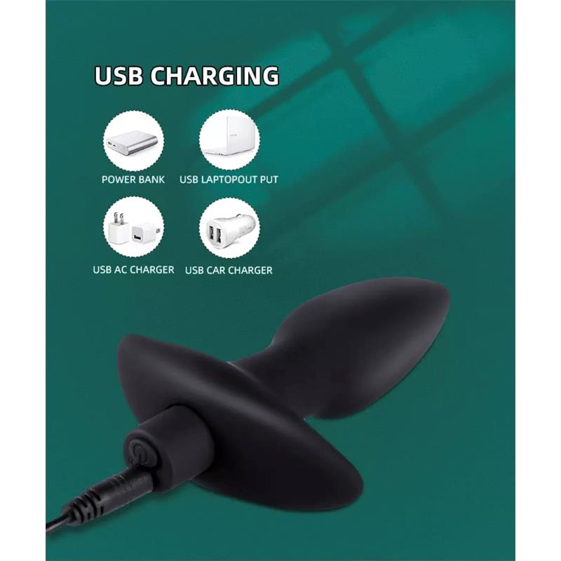 Spear Plug Anal con Vibracion USB Silicona - Imagen 8