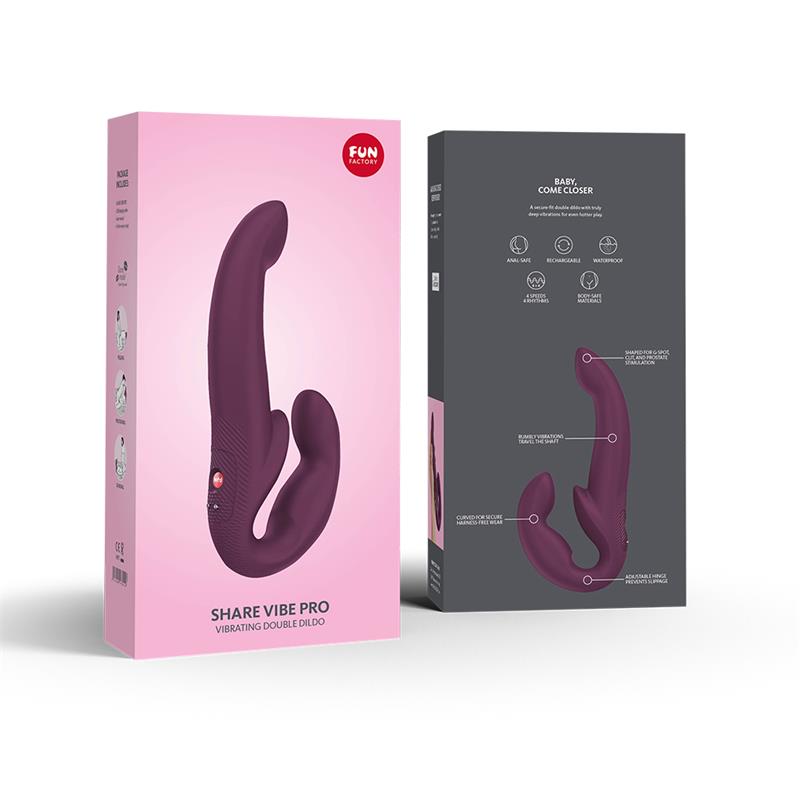 SShare Vibe Pro Vibrador Doble Burgundy - Imagen 6