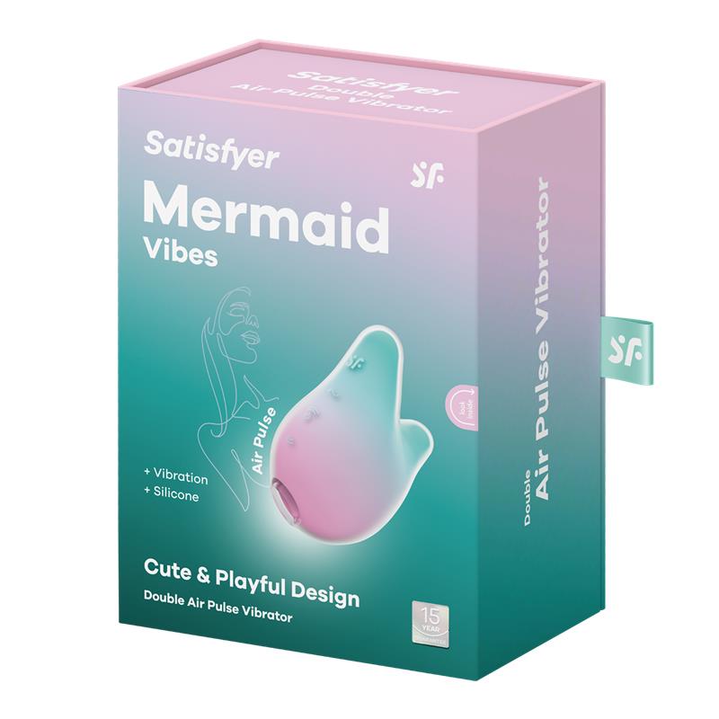 Succionador de Clítoris Mermaid Vibes Menta y Rosa - Imagen 6