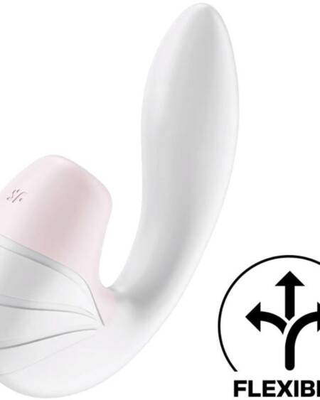 Supernova Succionador y Vibrador Súper Flexible USB Blanco