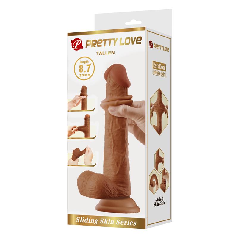 Tallen Dildo con Piel Deslizante-Retractil 22 cm - Imagen 9