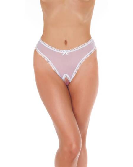 Tanga Abierto Color Blanco Talla Única