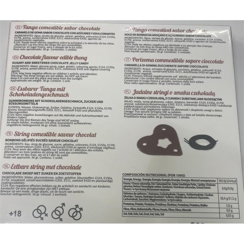 Tanga Comestible Unisex Chocolate - Imagen 4