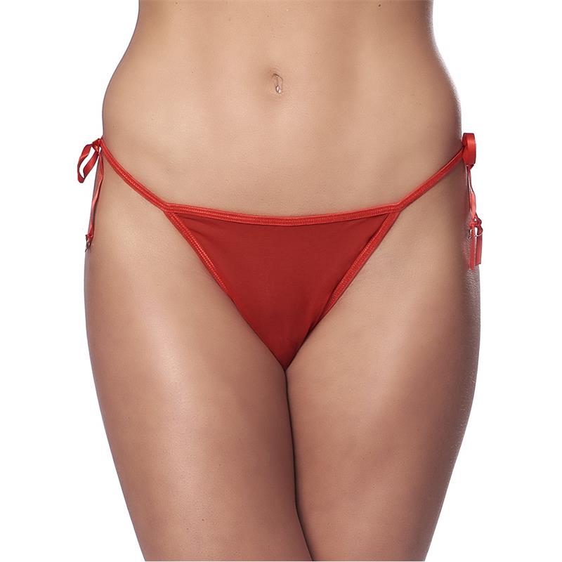 Tanga Fantasía Rojo Talla Unica - Imagen 2