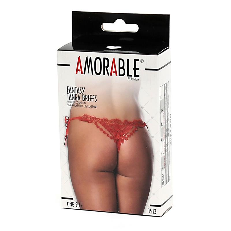 Tanga Fantasía Rojo Talla Unica - Imagen 3