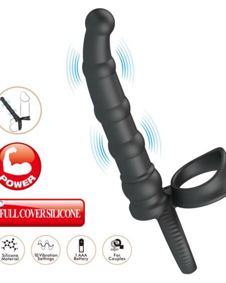 Tatum Plug Anal con Anillo para el Pene con Vibración