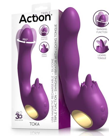 Toka Vibrador con Oscilación 360º y Lengua Estimuladora