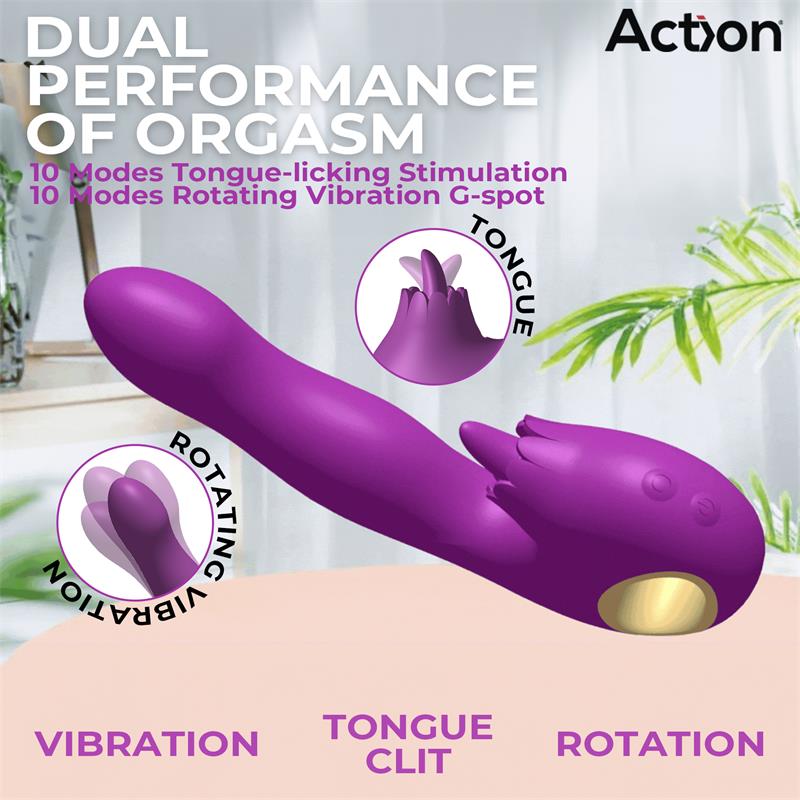 Toka Vibrador con Oscilación 360º y Lengua Estimuladora - Imagen 6