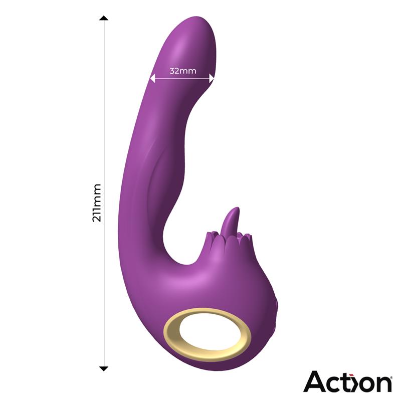 Toka Vibrador con Oscilación 360º y Lengua Estimuladora - Imagen 8