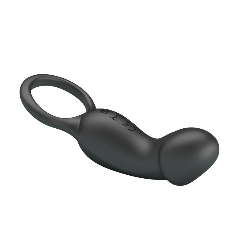 Trae Anillo Vibrador  Silicona USB Negro - Imagen 3