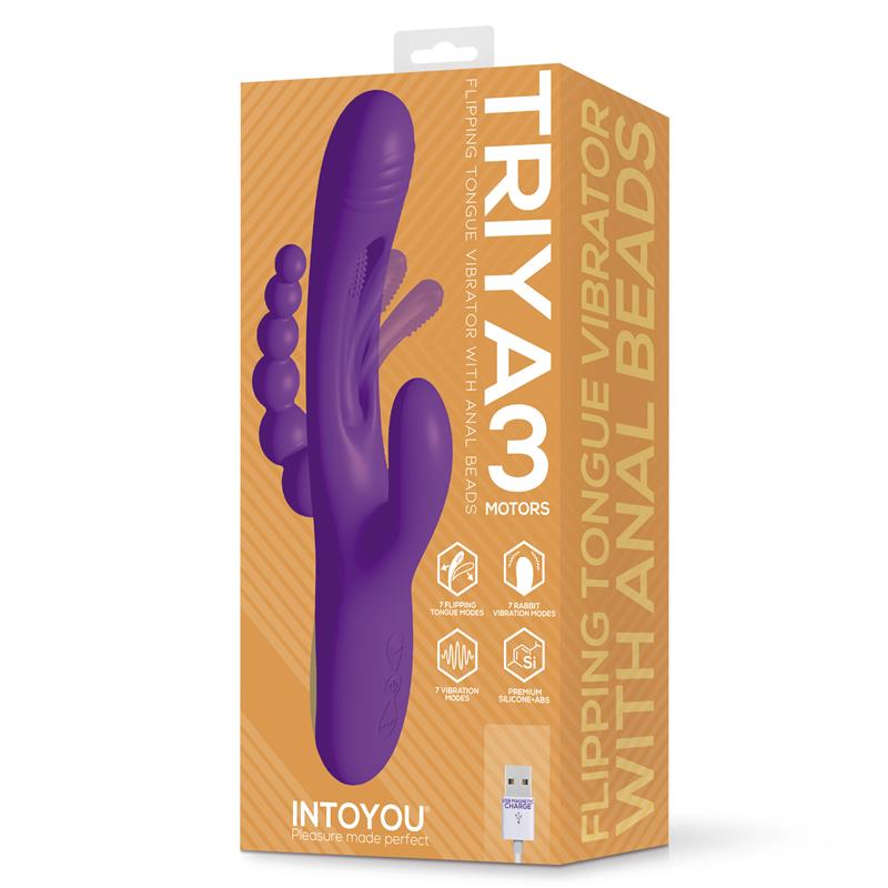 Triya Vibrador con Lengua Flipping y Cadena Anal - Imagen 11