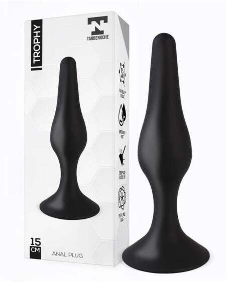 Trophy Plug Anal 15 cm Silicona Negro