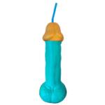 Vaso con Forma de Pene Azul 500 ml