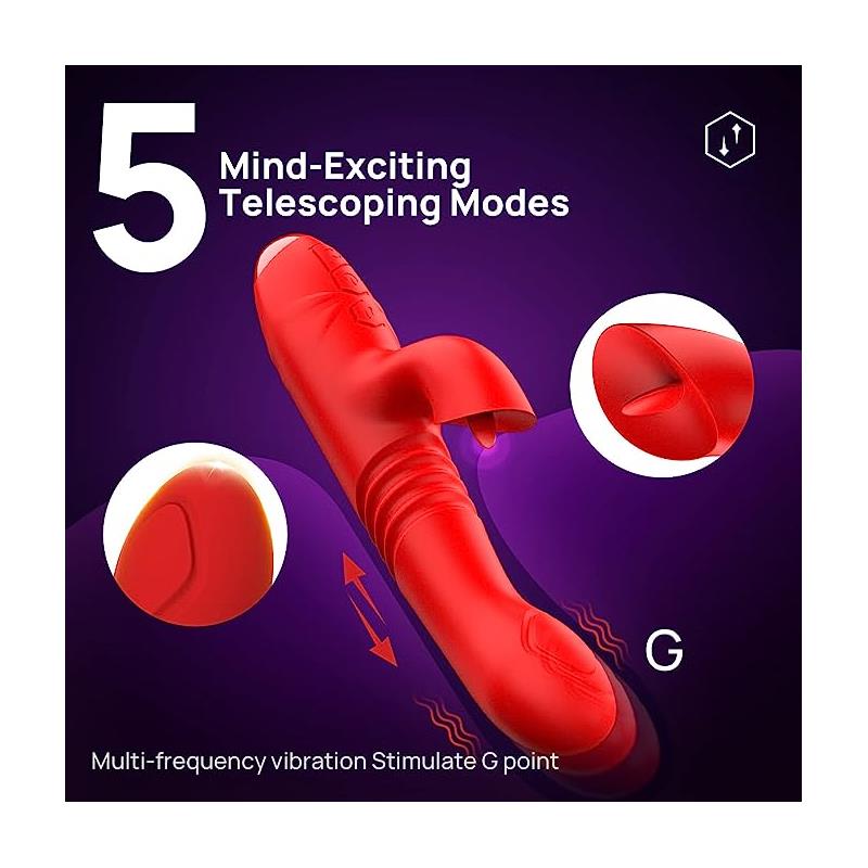 Velvet Vibrador con Thrusting y Pulsación - Imagen 12