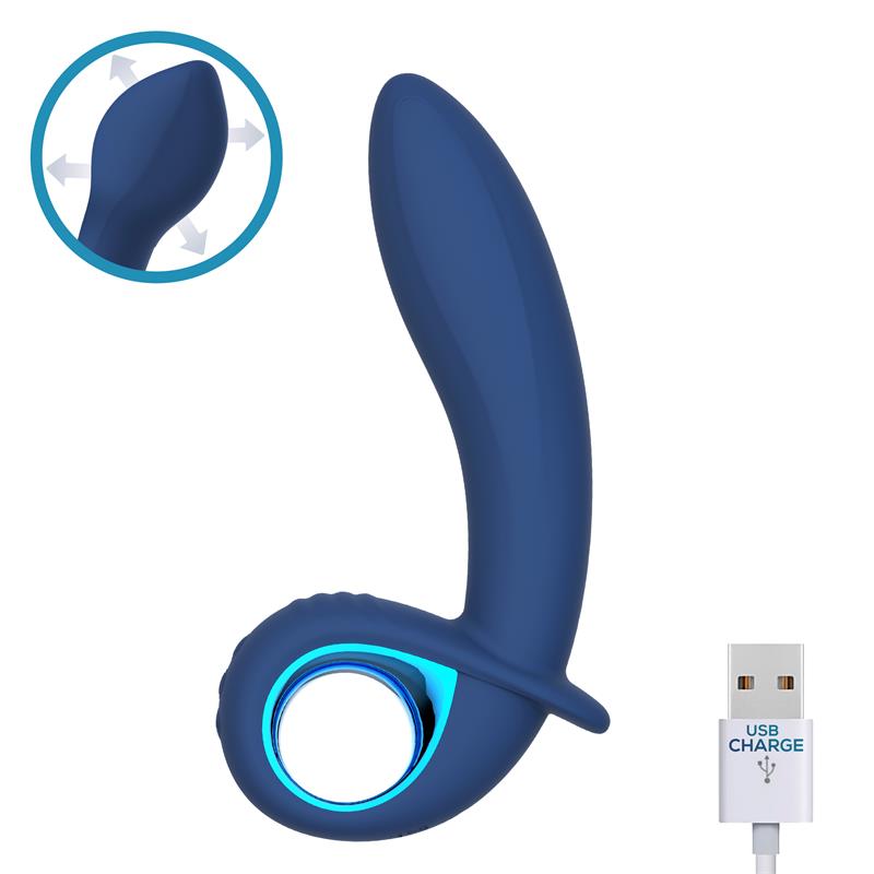 Vibrador Alpha Advanced con Función de Inflado y Vibración USB Silicona - Imagen 2