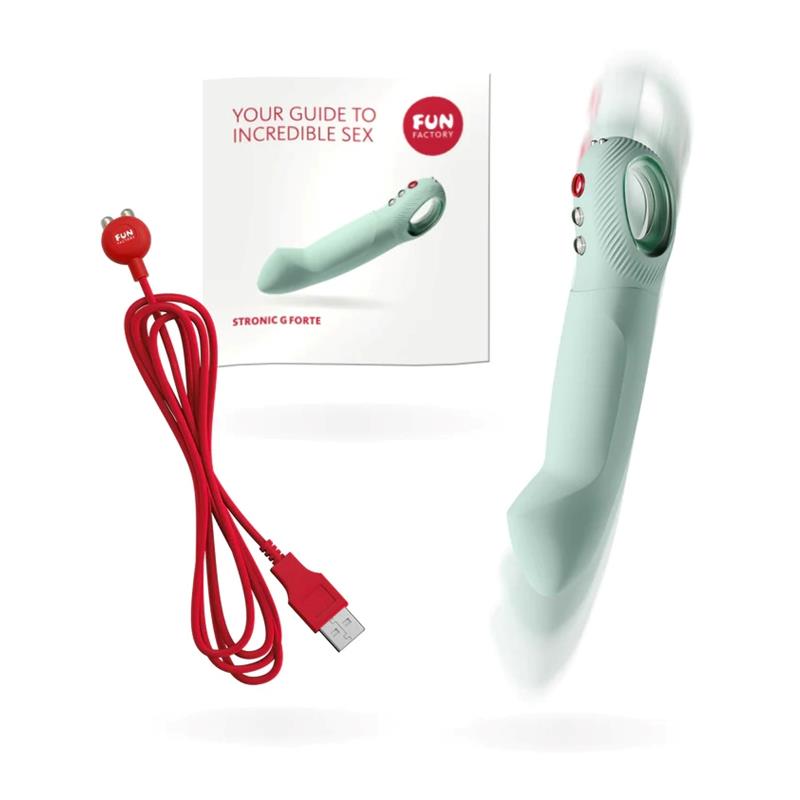 Vibrador con Empuje Stronic G Forte Sage Green - Imagen 4