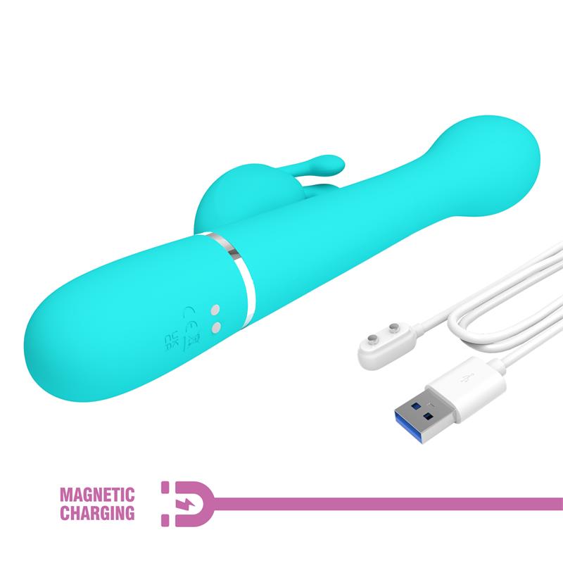 Vibrador con Thrusting y Bolas Rotatorias Dejon Azul - Imagen 9