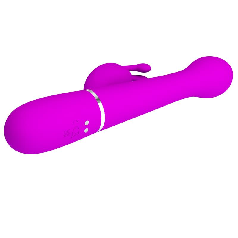 Vibrador con Thrusting y Bolas Rotatorias Dejon Rosa - Imagen 7