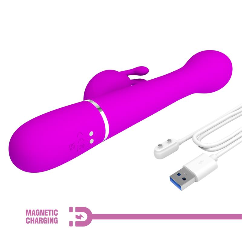 Vibrador con Thrusting y Bolas Rotatorias Dejon Rosa - Imagen 9
