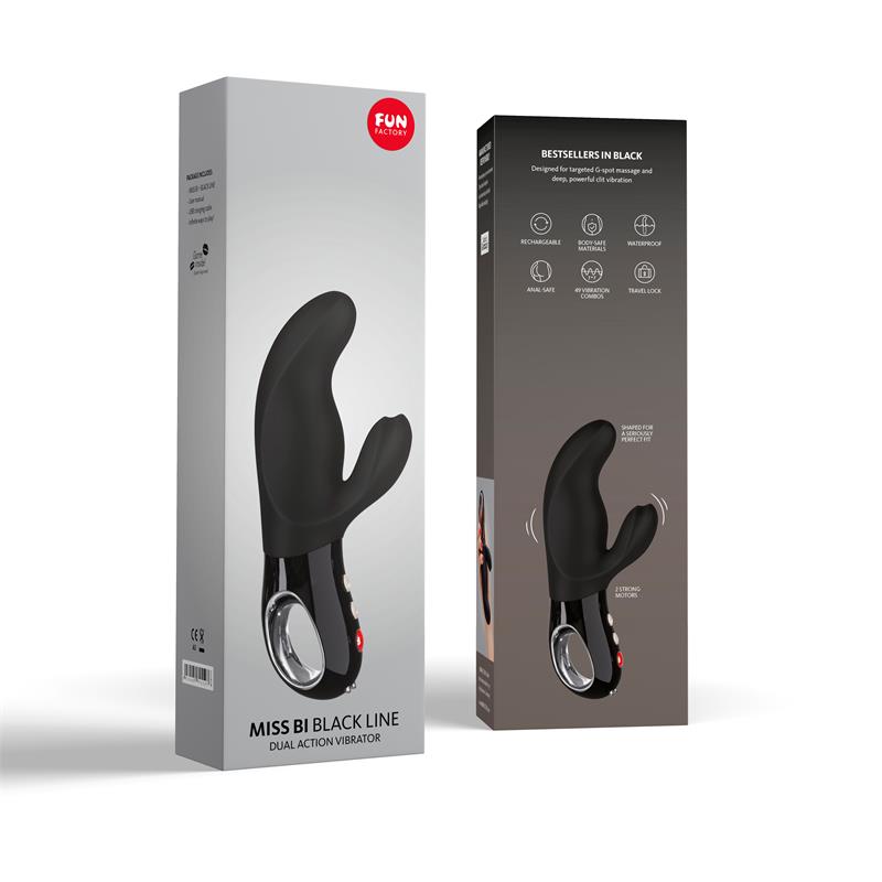 Vibrador de Punto G Miss Bi Black - Imagen 3