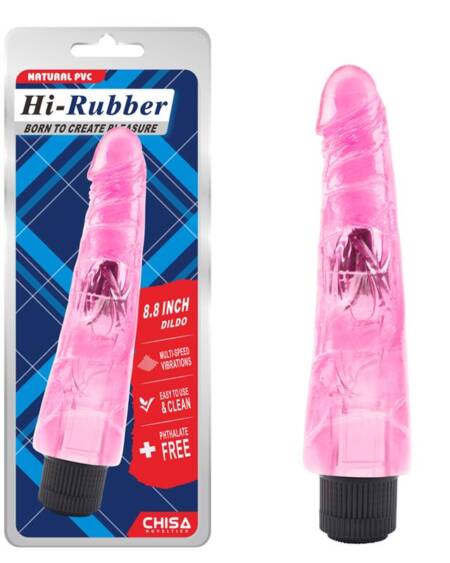 Vibrador Hi-Rubber 8.8 Rosa